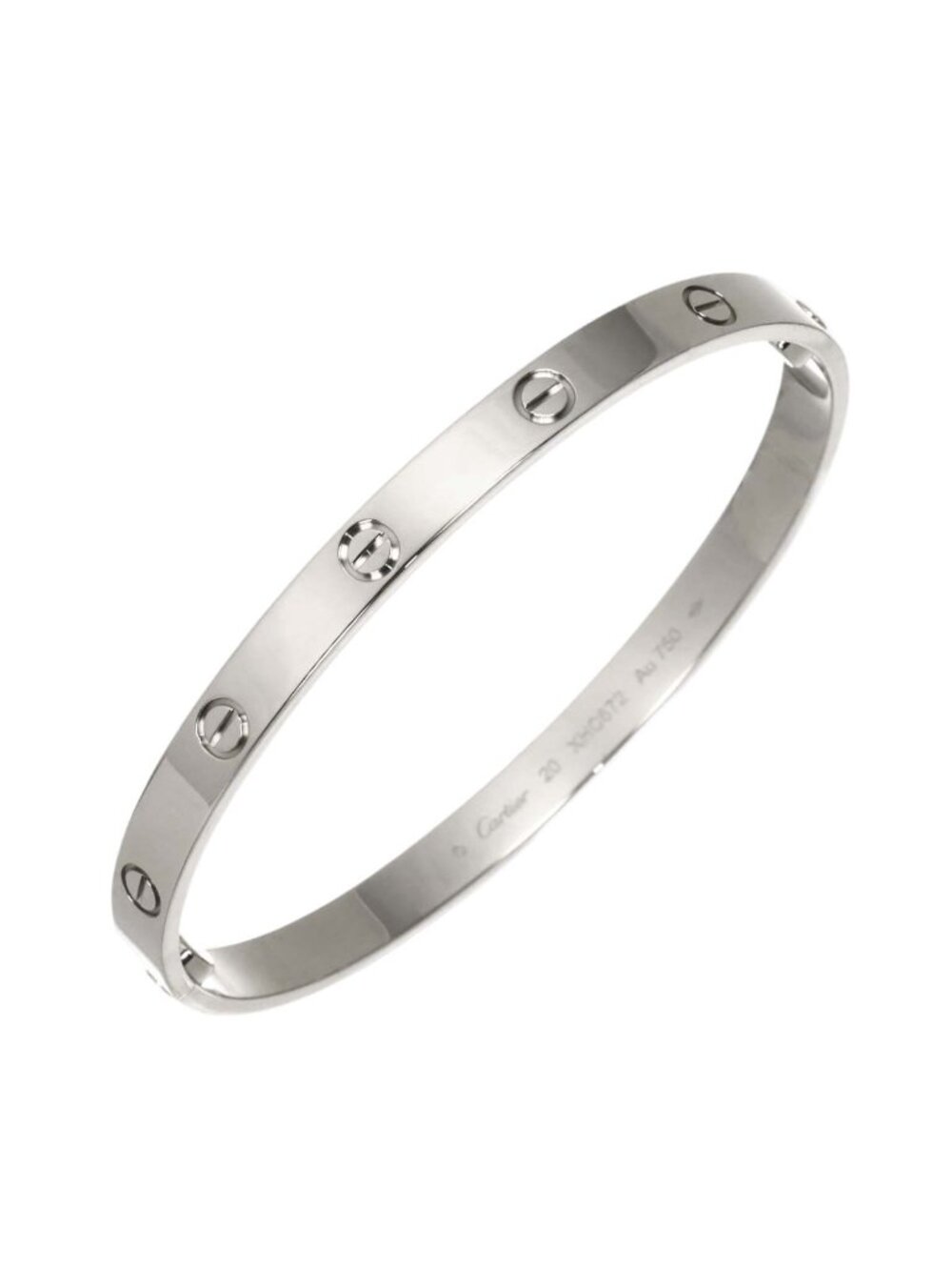 Cartier Love Bracelet 20 18k White Gold 750 Bangle